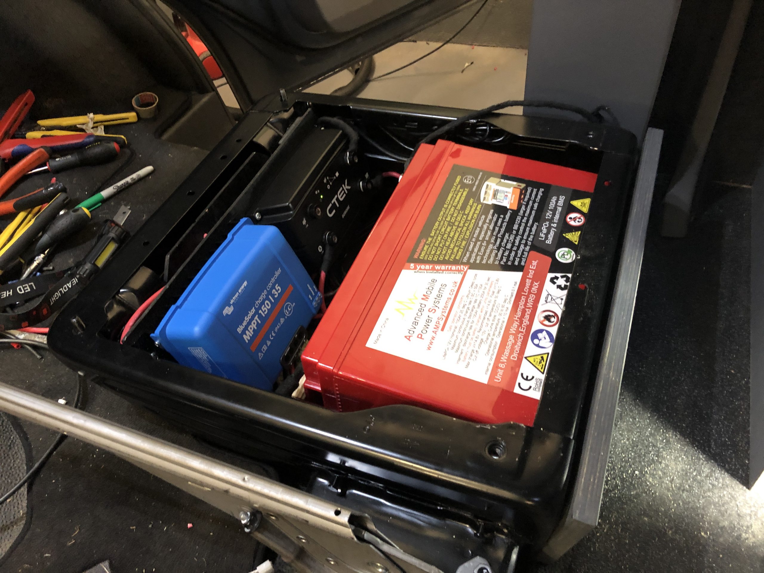 Battery and charge install